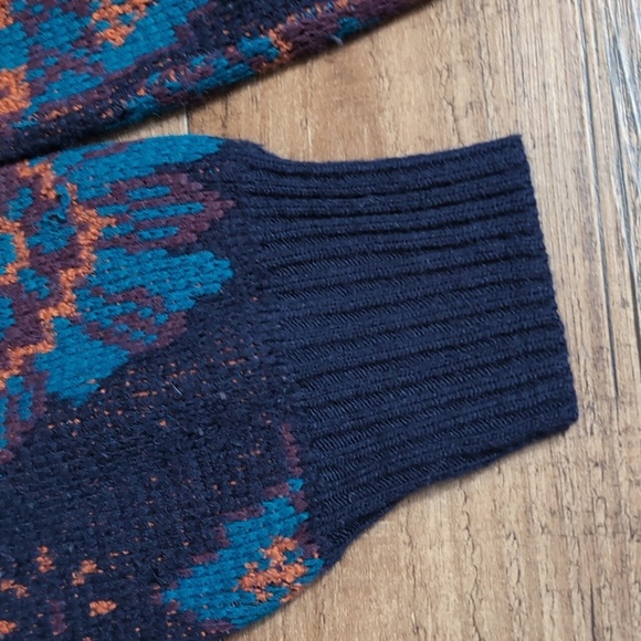 Vintage Warren Scott Wool Blend Crewneck Old Man Sweater Size Large Patterned - Picture 7 of 11